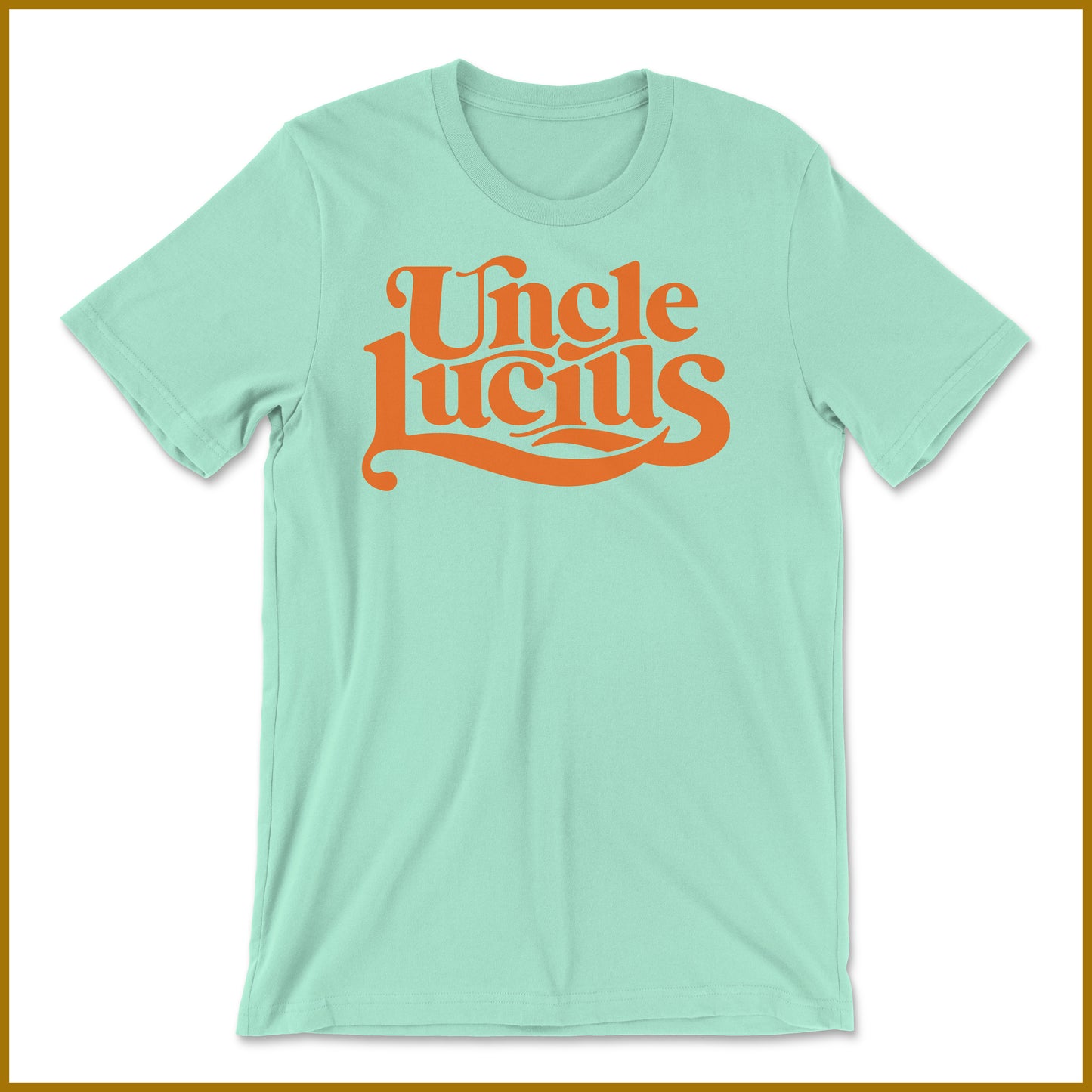 Short Sleeve - Logo T Shirt - Mint / Orange