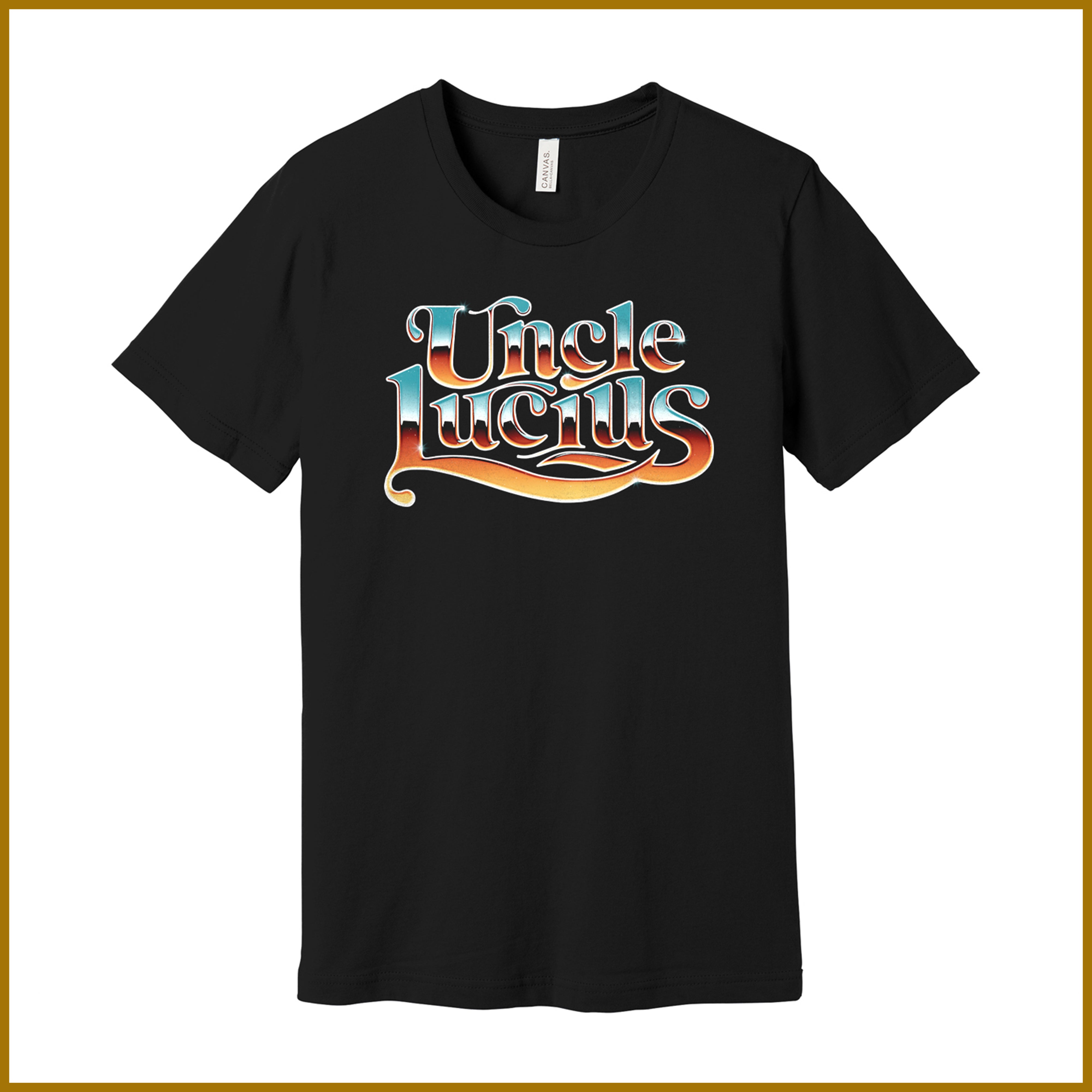 Black Chrome Logo T Shirt – Uncle Lucius Official Merch Store