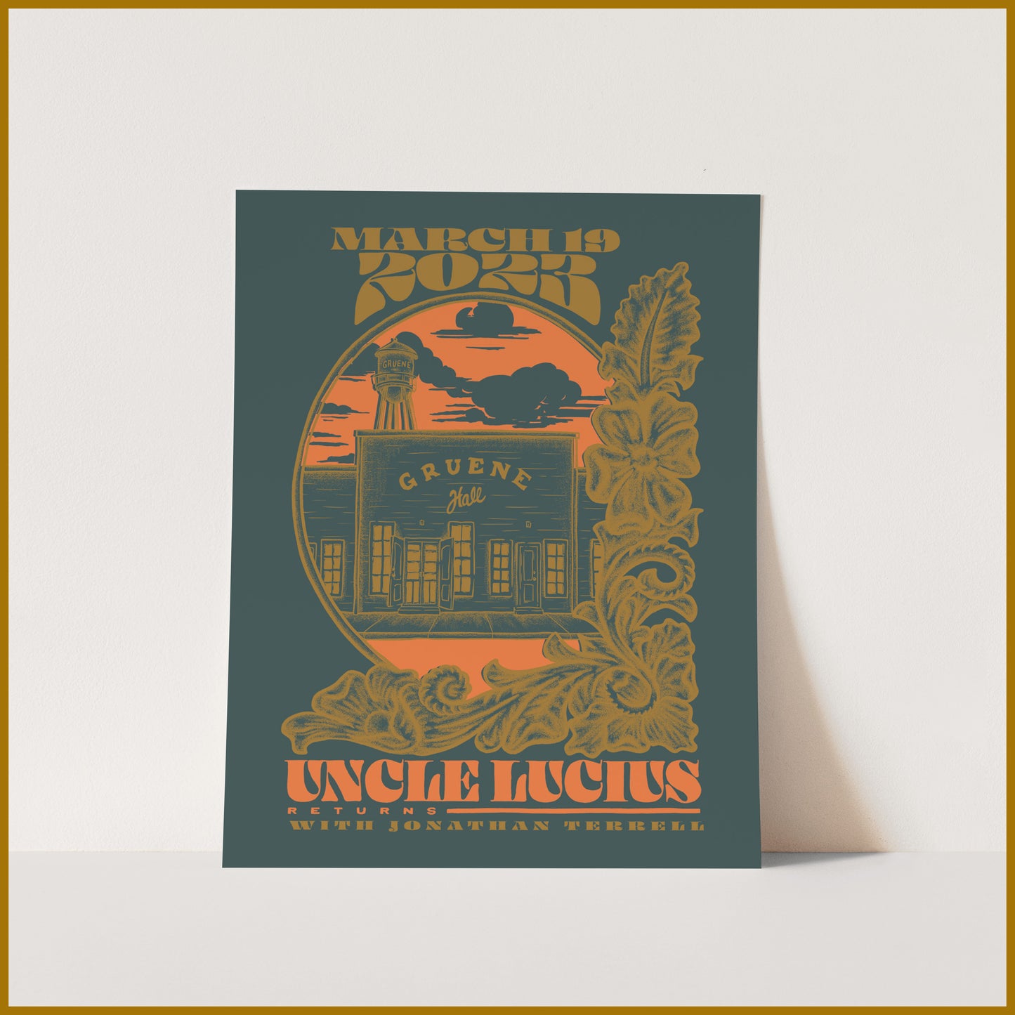 Limited Edition Screen-Printed Gruene Hall Signed Poster - March 19th