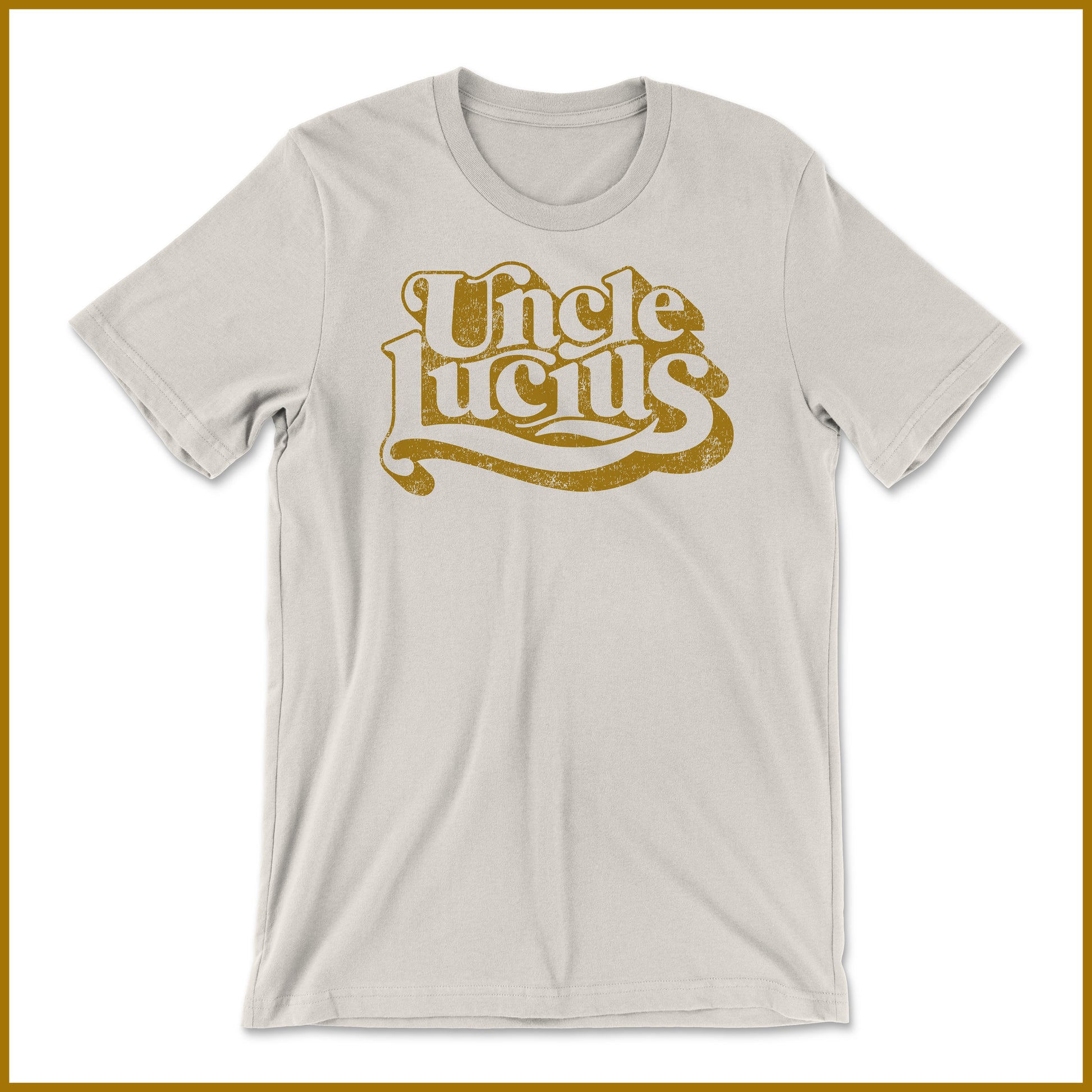 Short Sleeve - Logo T Shirt - Natural / Gold – Uncle Lucius Official ...