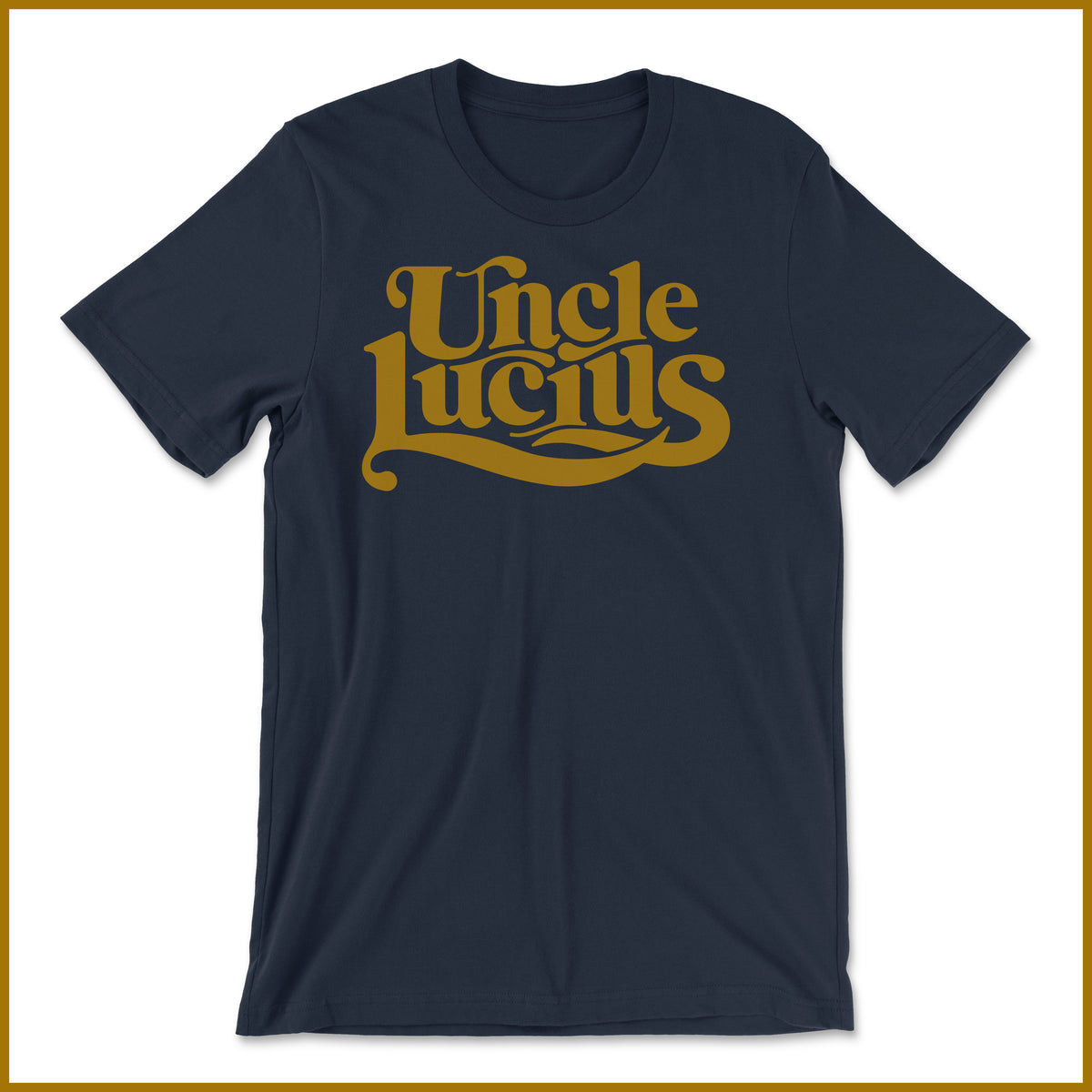 Short Sleeve - Logo T Shirt - Navy / Gold – Uncle Lucius Official Merch ...